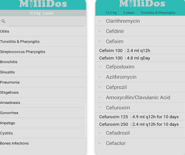 Millidos - Pediatric Drug Dosa1