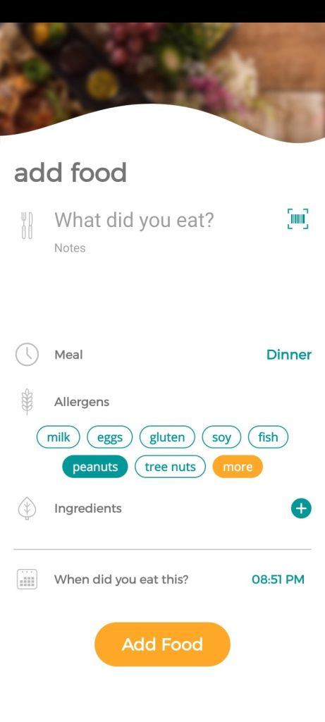 Food Allergy and Symptom Tracker1