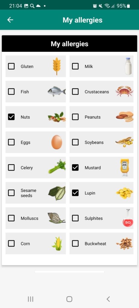 My Food Allergies Scanner2