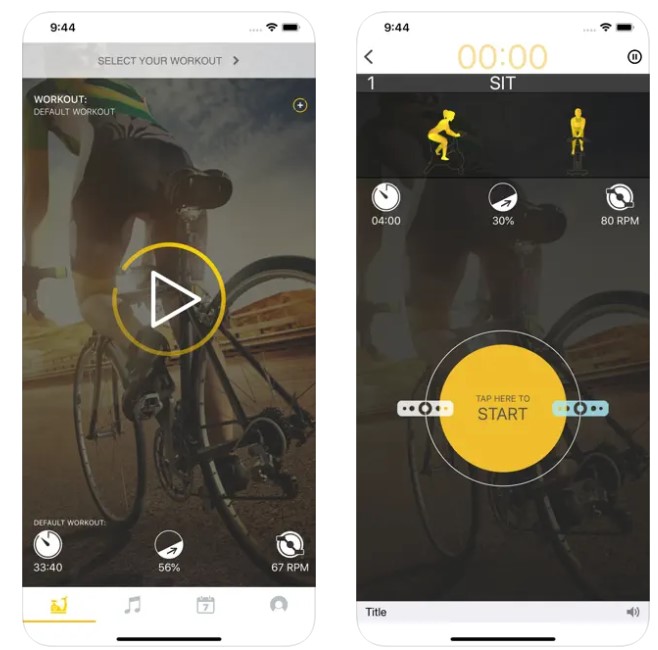 best stationary bike workout app