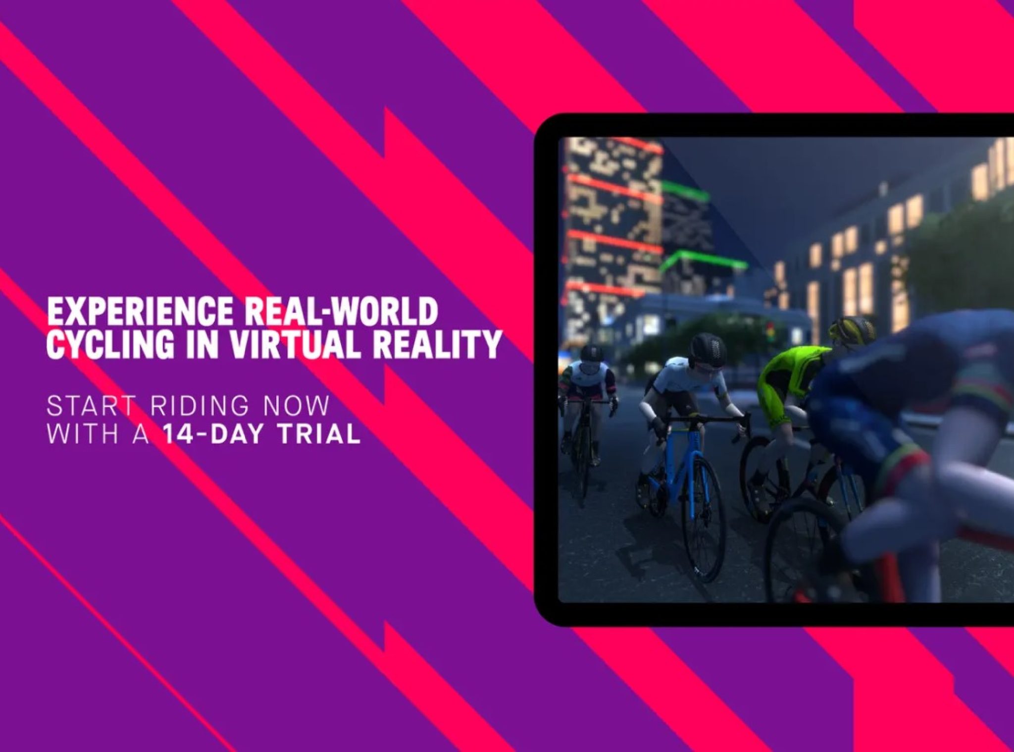 stationary bike riding app