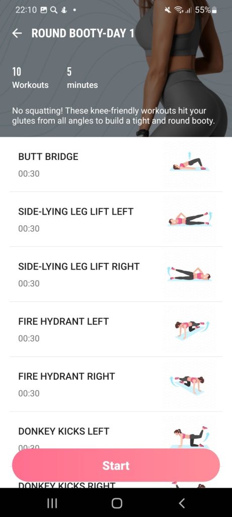 Workout for women: Fit at home2