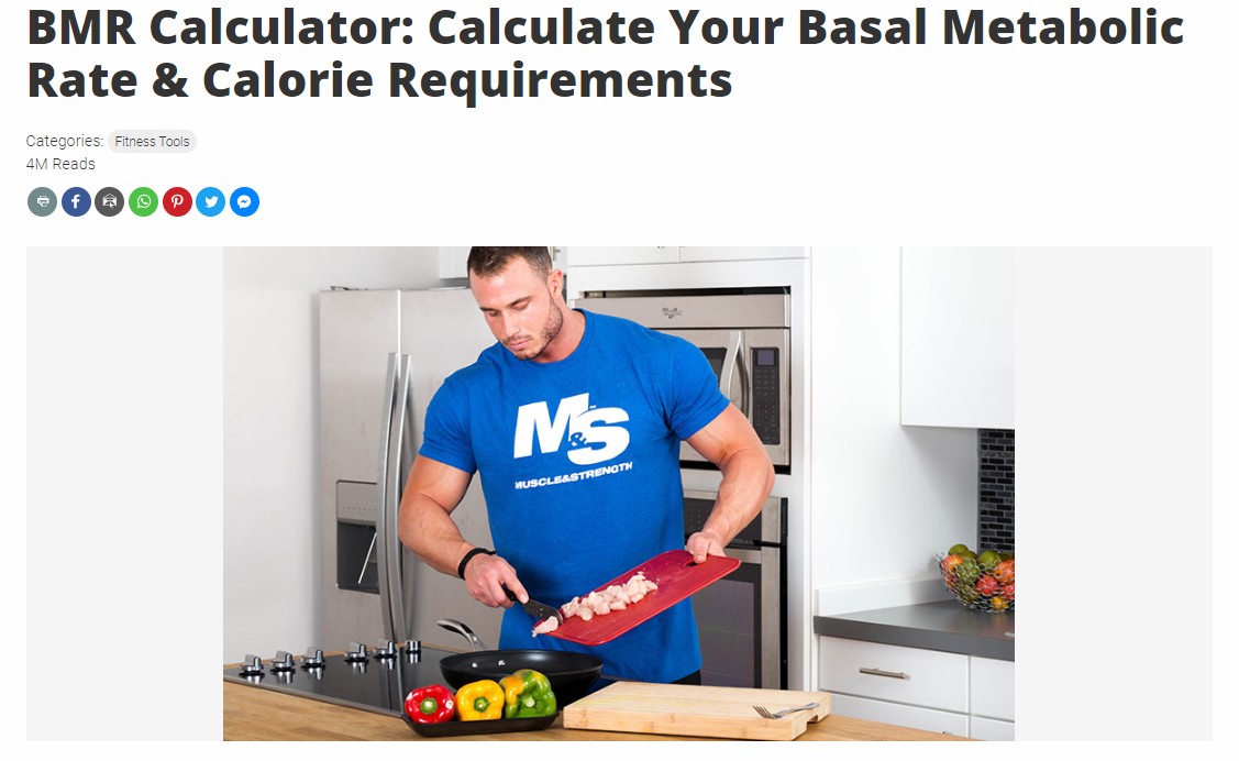 Basal Metabolic Rate Calculator