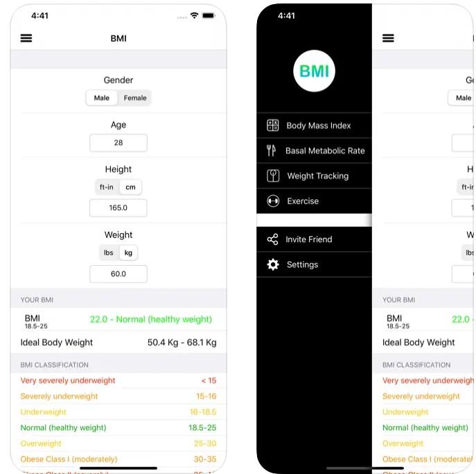 BMI - BMR Calculator1