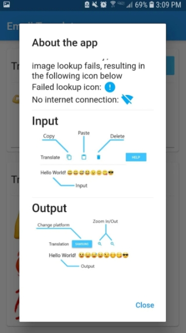 Emoji Translate app 2