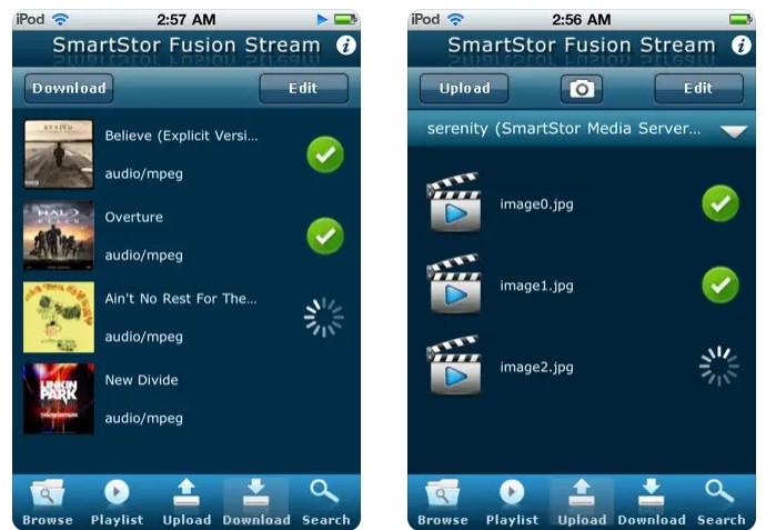 SmartStor Fusion Stream DLNA Digital Media App1