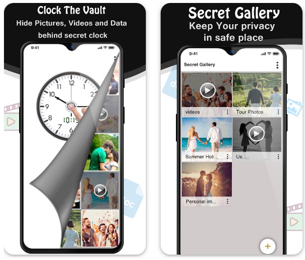 Vault clock : Photo Video Lock1