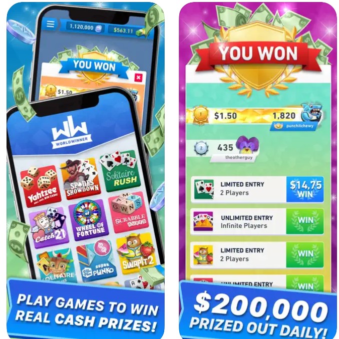 WorldWinner: Play for Cash1