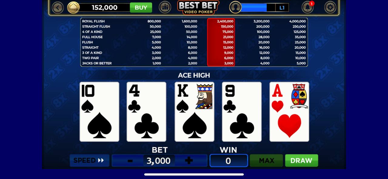 Best-Bet Video Poker 1