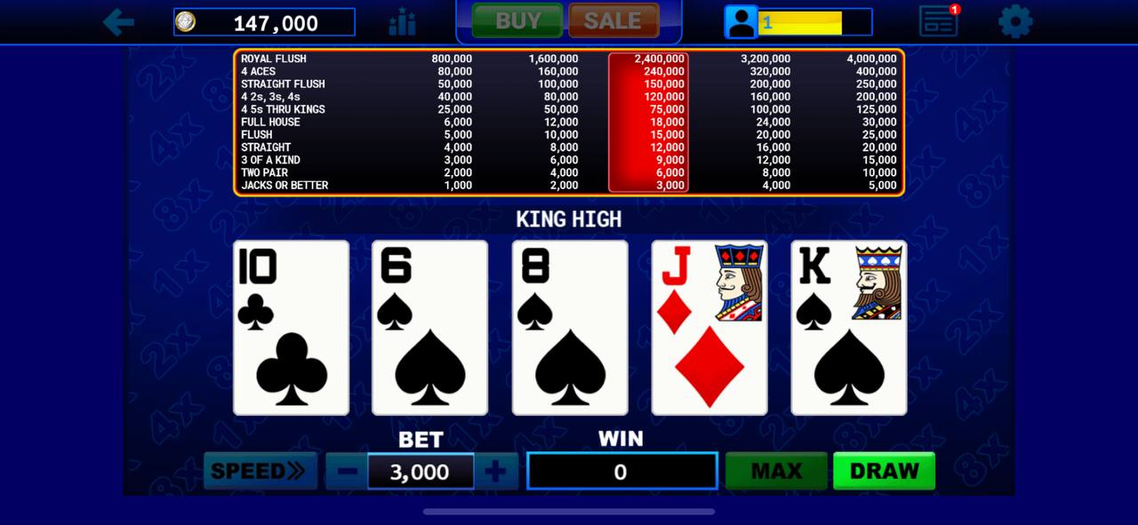 Multi-Play Video Poker 1
