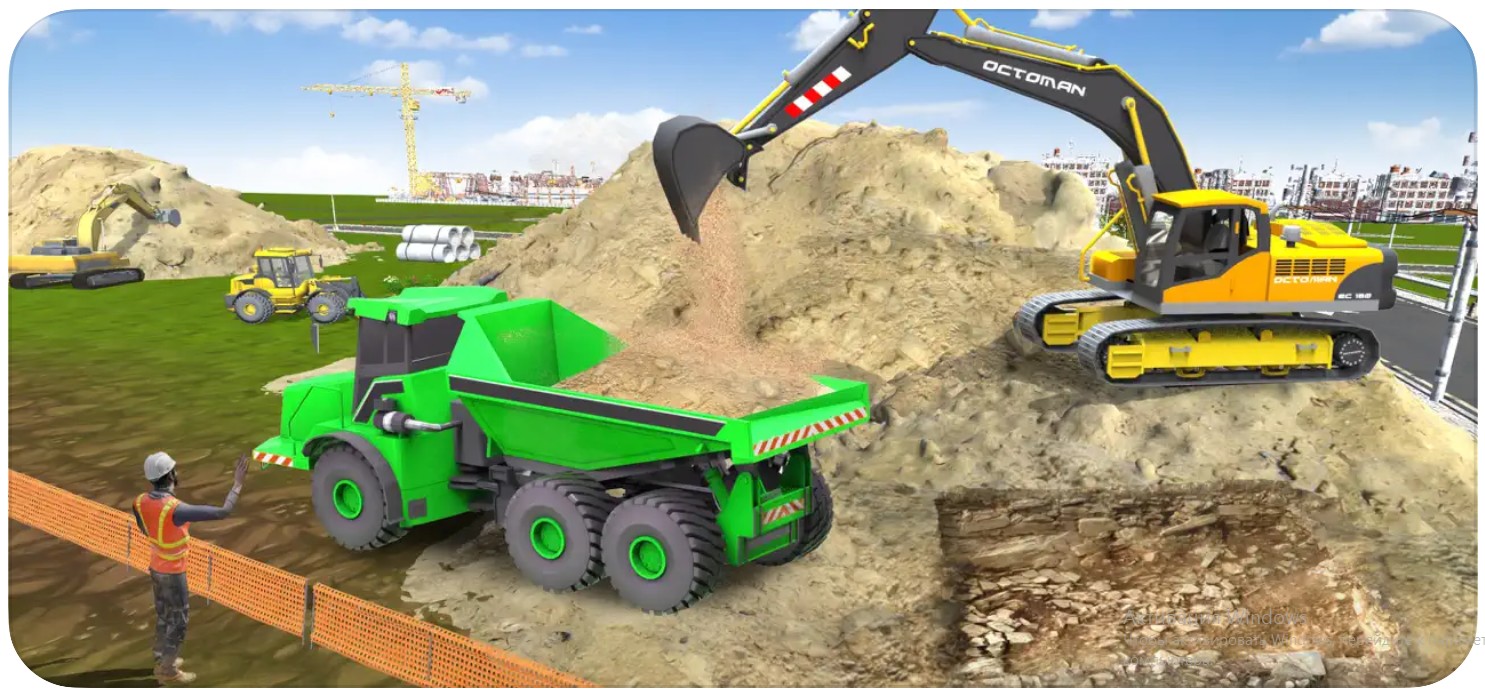 Construction Excavator Game 3d1