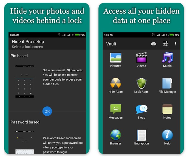 Hide Photos, Video and App Loc1