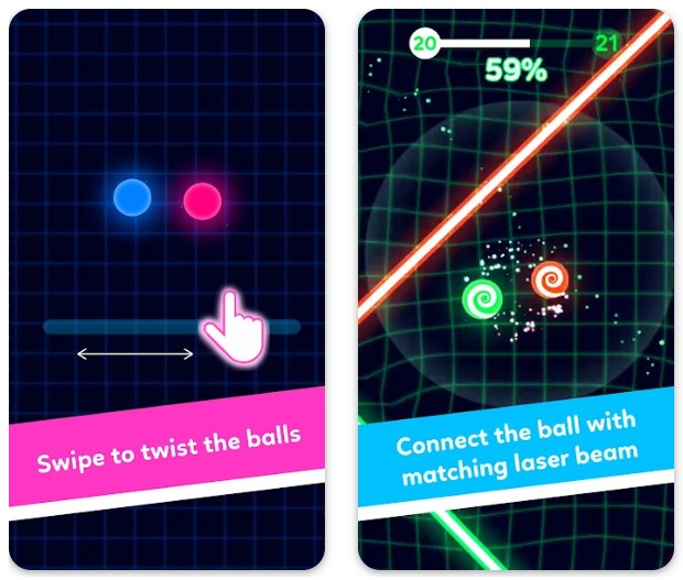 Balls VS Lasers: A Reflex Game1