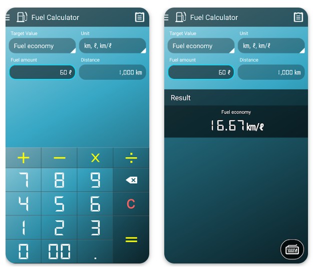 Fuel economy Calculator1