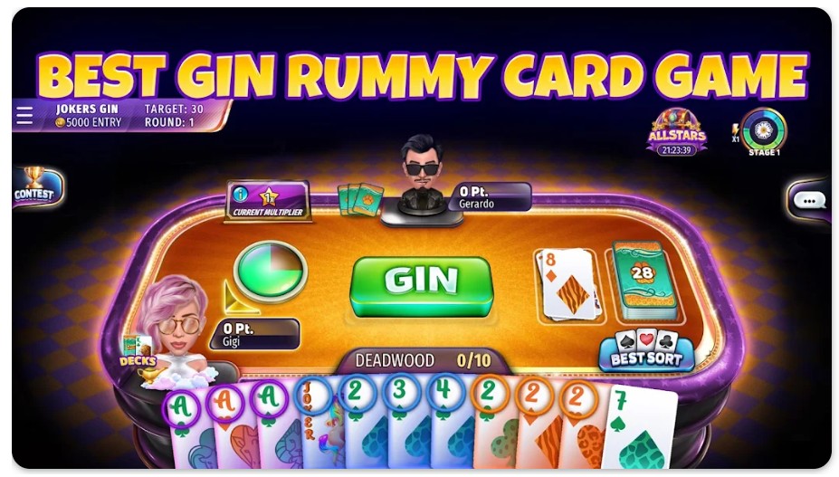 Gin Rummy Stars - Card Game1