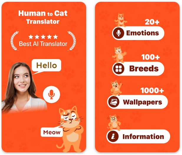 Human to cat translator app1