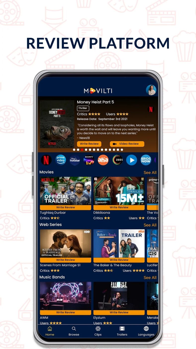 movie reviews application