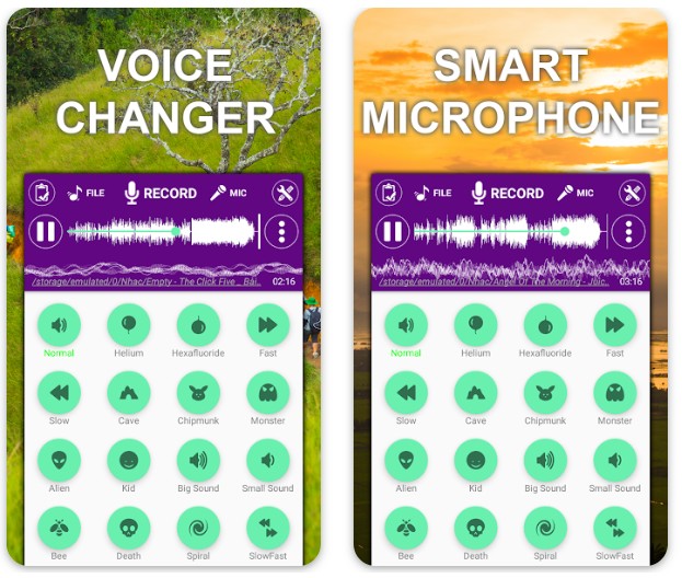 Voice changer sound effects1