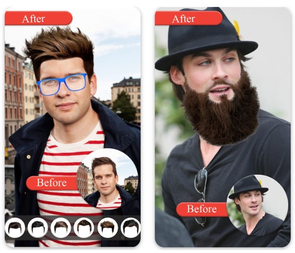 Online Hairstyle Changer for Man for Android and iOS