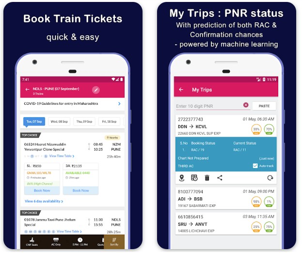 Indian Railway Train Status2