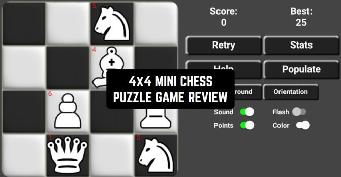 4×4 Mini Chess Puzzle Games Game Review | Freeappsforme - Free apps for ...