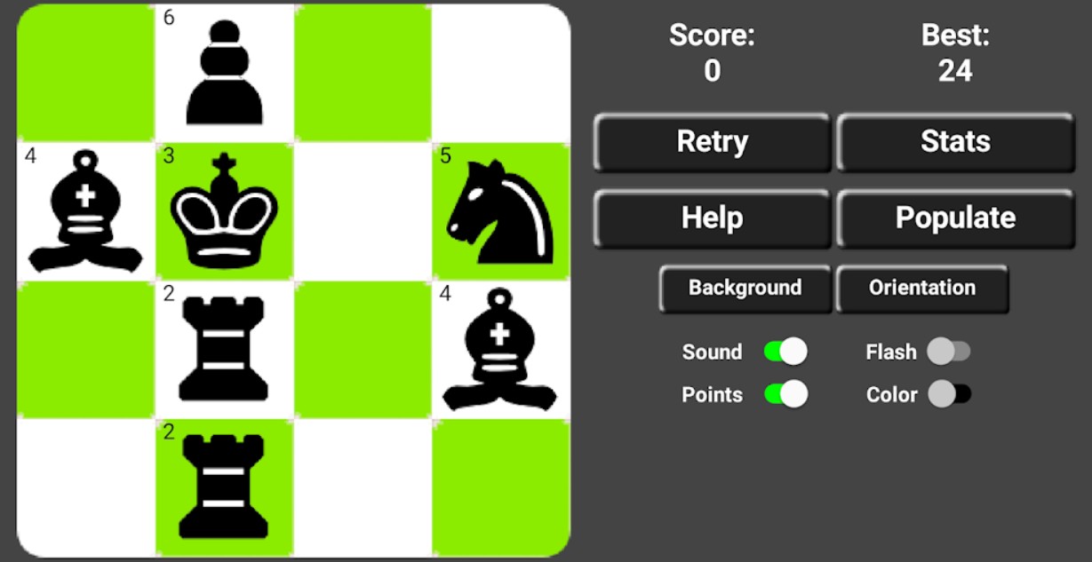 4x4 Mini Chess Puzzle Games
1