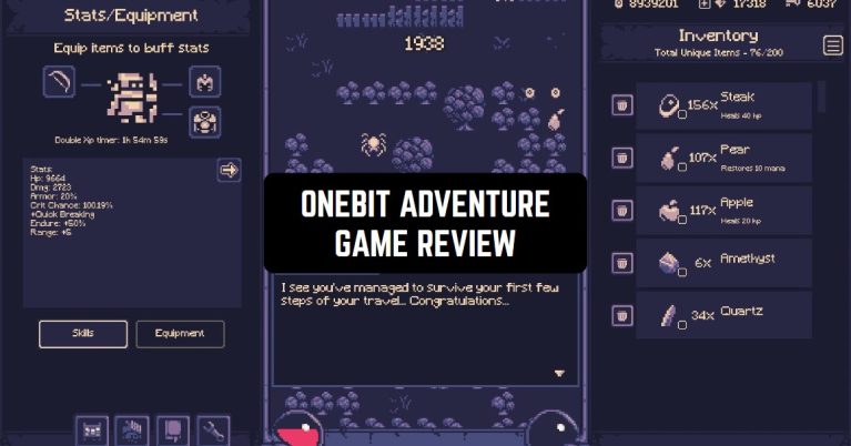 ONEBIT ADVENTURE GAME REVIEW1
