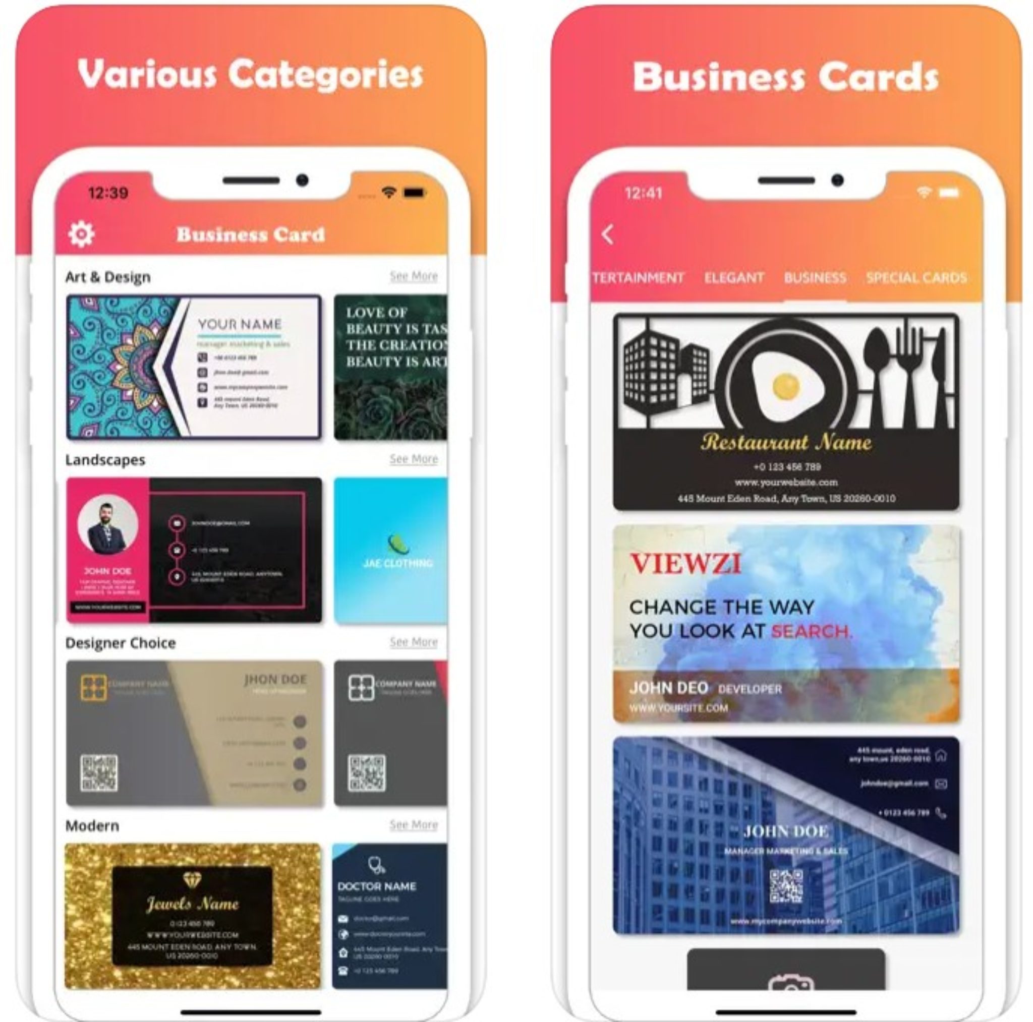 15 Free Business Card Makers for Android & iOS Freeappsforme Free