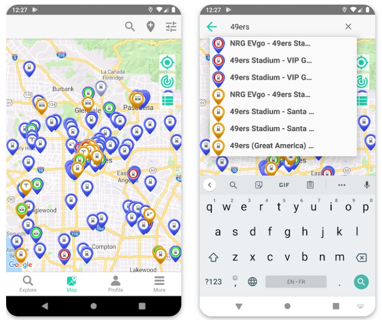 ChargeHub EV Map1