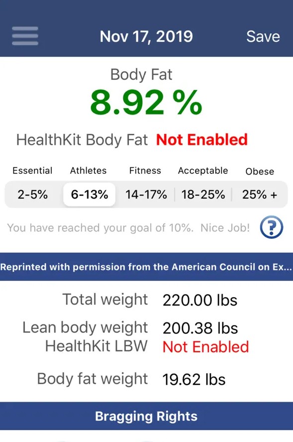 Body Tracker - body fat calc1