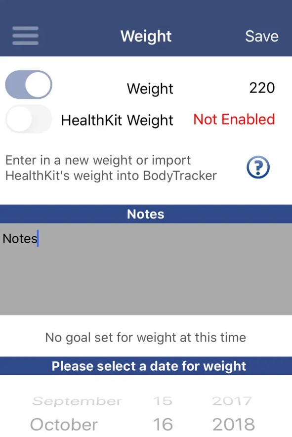 Body Tracker - body fat calc2