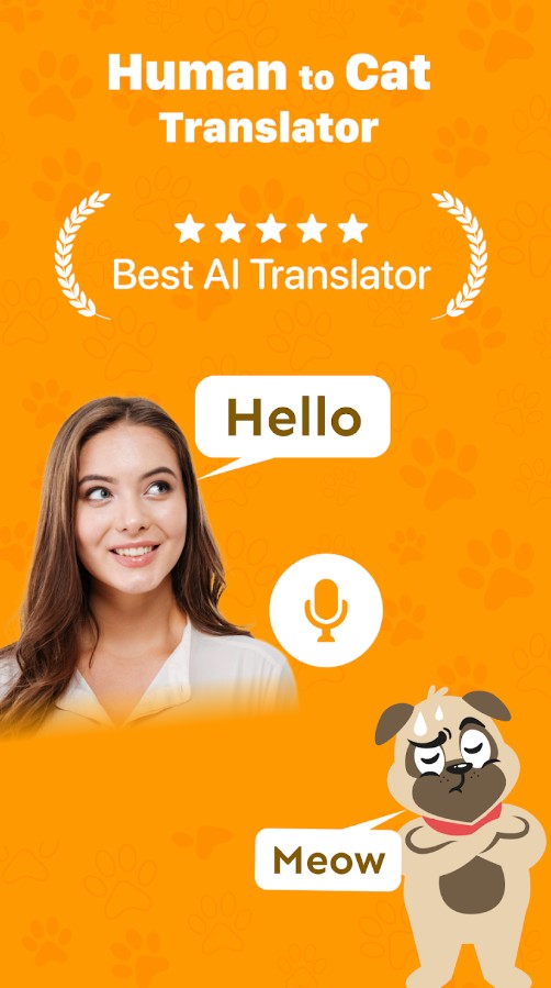 Human to dog translator app
1