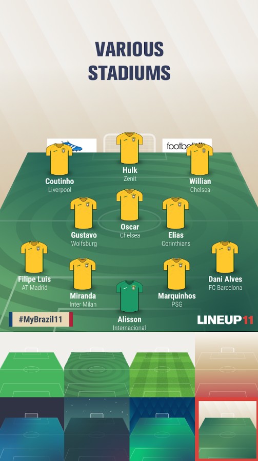 Lineup11- Football Line-up
2