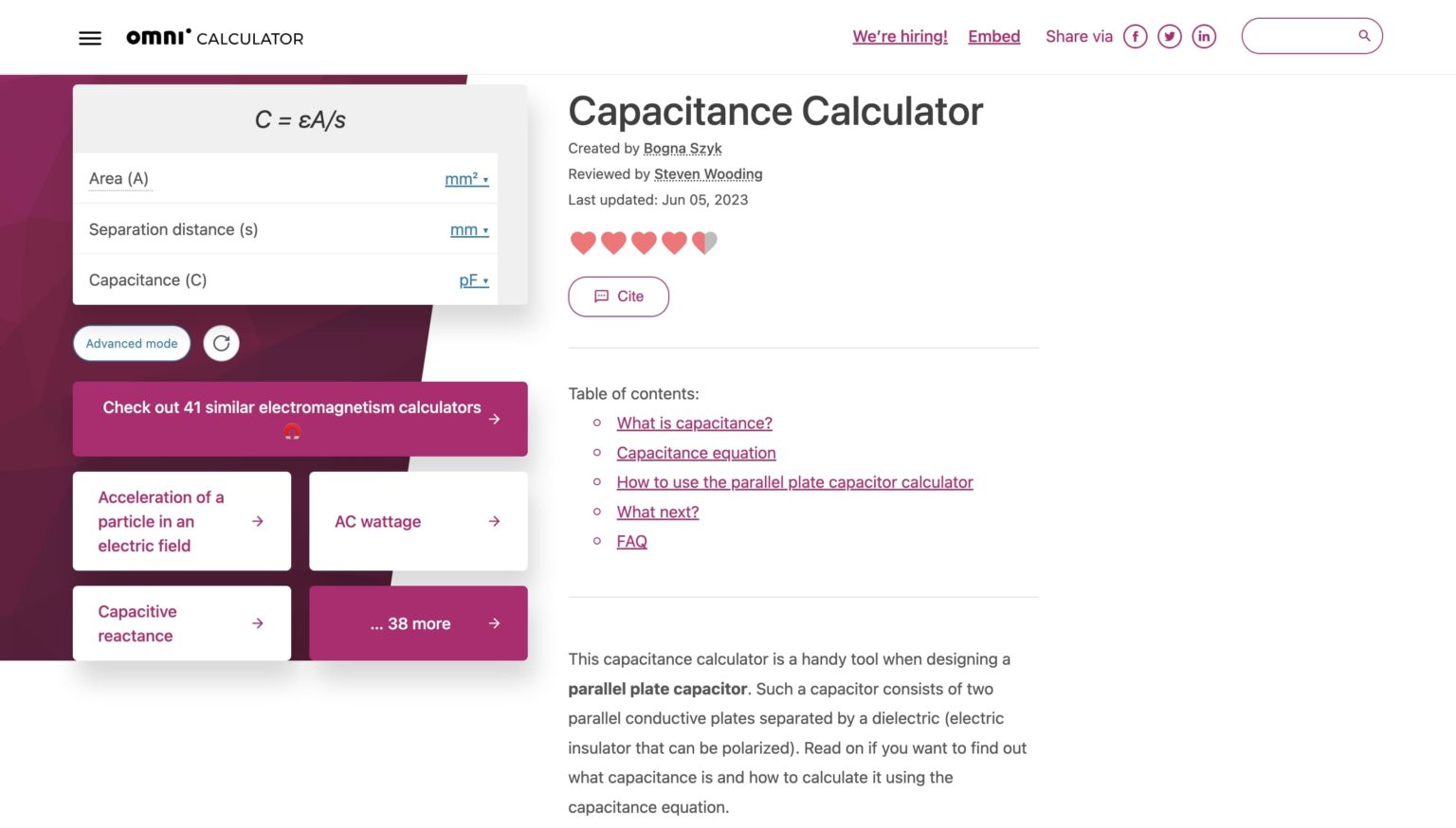 7 Free Capacitor Calculators (Apps & sites) Freeappsforme Free