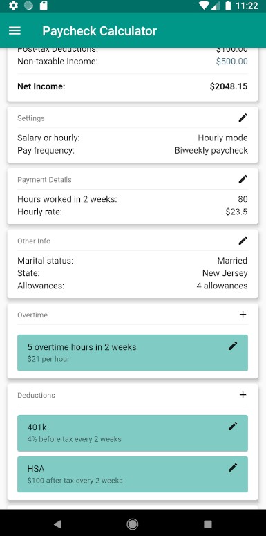 Paycheck Calculator (US)
2