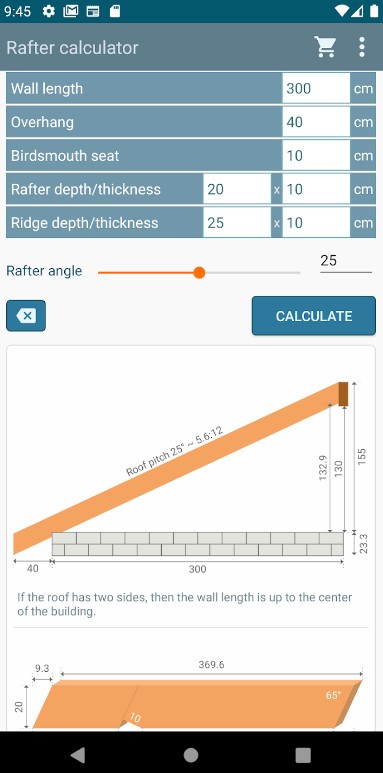 Rafter estimator for roofing
2