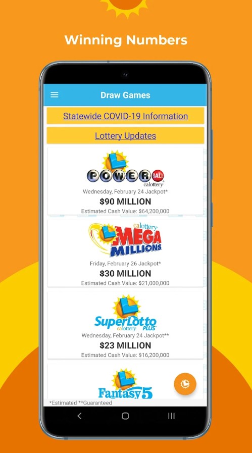 CA Lottery Official App
1