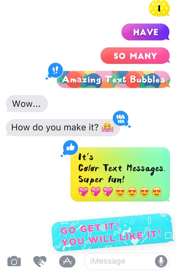 Color Text Messages- customizer colorful texting1