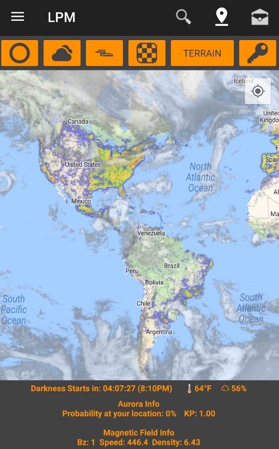 Light Pollution Map - Dark Sky
2