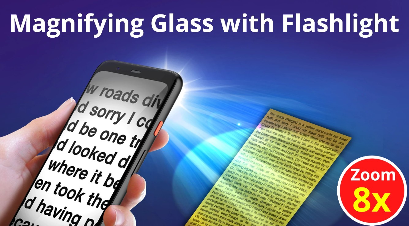 Magnifying Glass + Flashlight
1