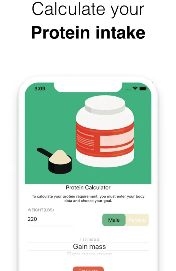Protein Calculator Fitness App2