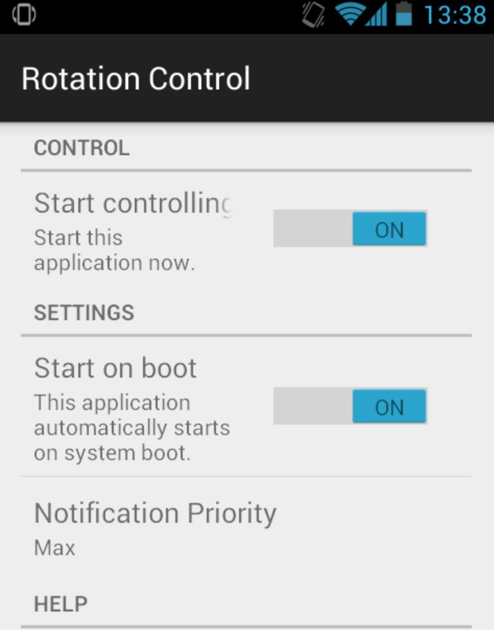 Rotation Control
2