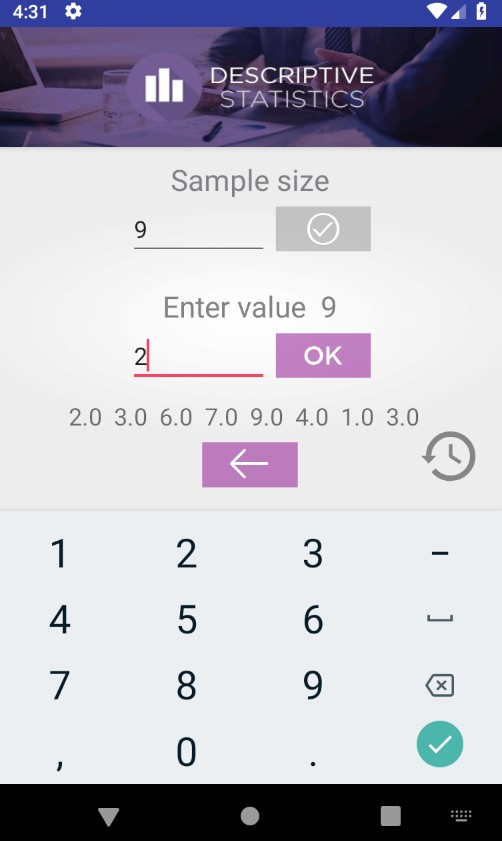 Statistics Calculator
2