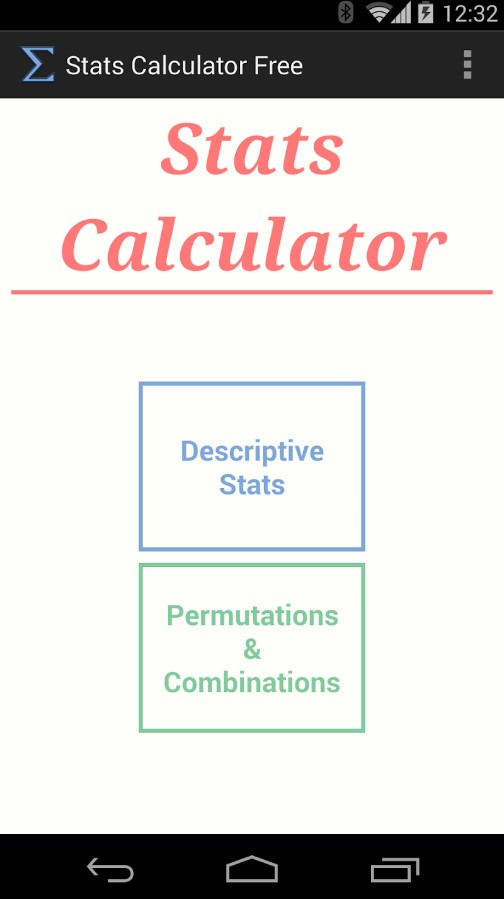 Stats Calculator Free
1