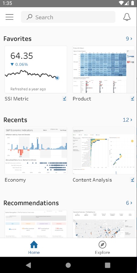 Tableau Mobile
1