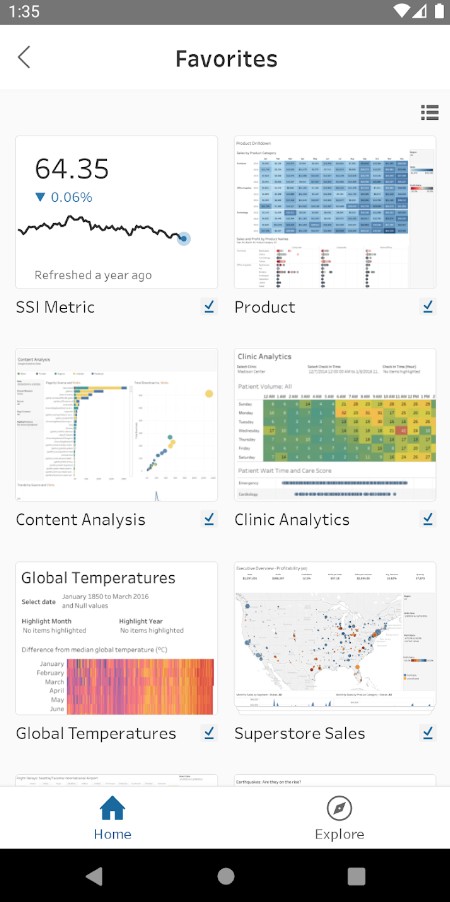 Tableau Mobile
2