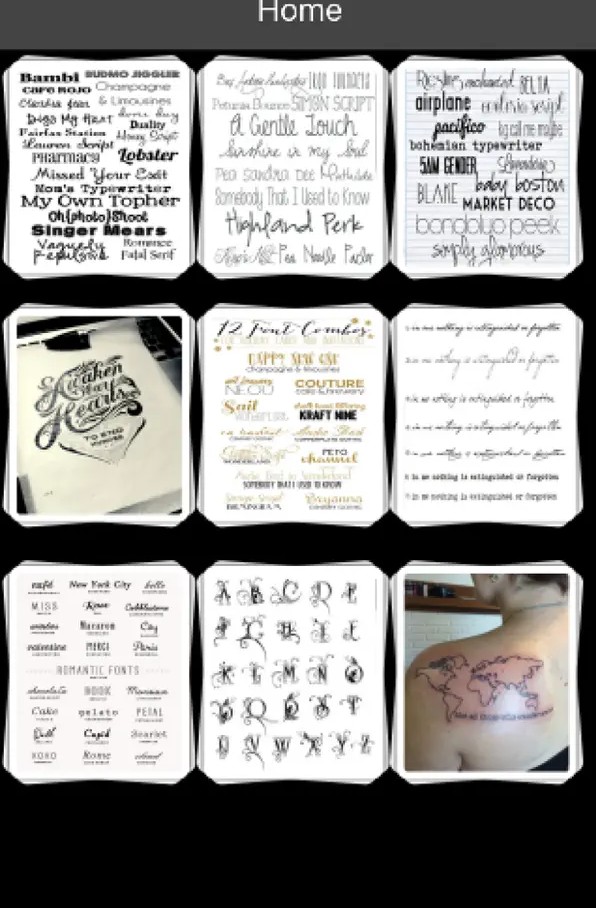 Tattoo Fonts1