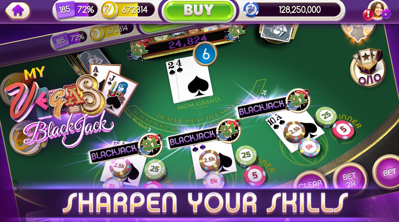 myVEGAS BlackJack 21 Card Game
1