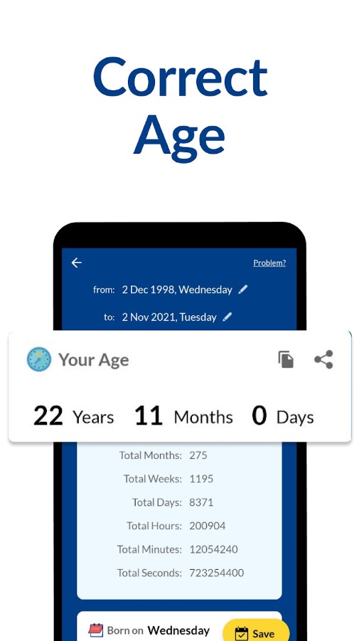 Age Calculator: Date of Birth
1