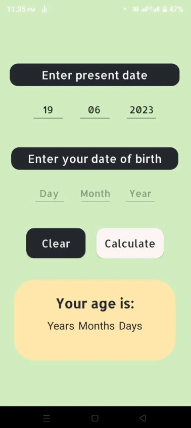 Age calculator
1